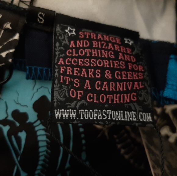 NWT pin up -  Rockabilly skulls pencil dress - - Picture 5 of 7